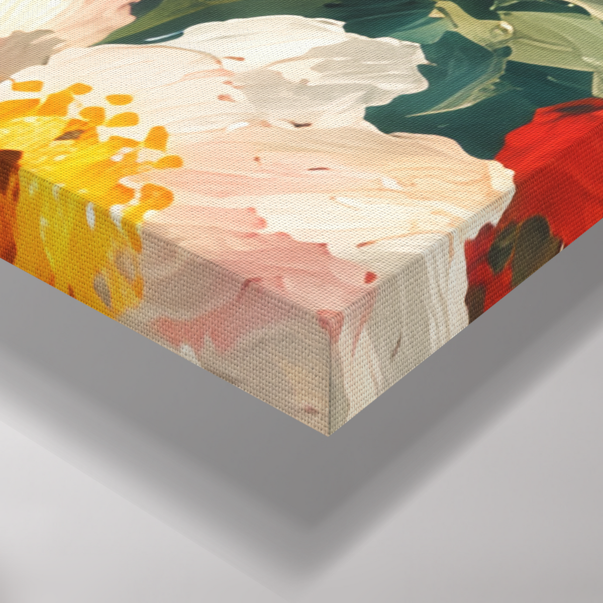 Colorful Floral Canvas Wall Art | Flower Garden by Nicky Bourke