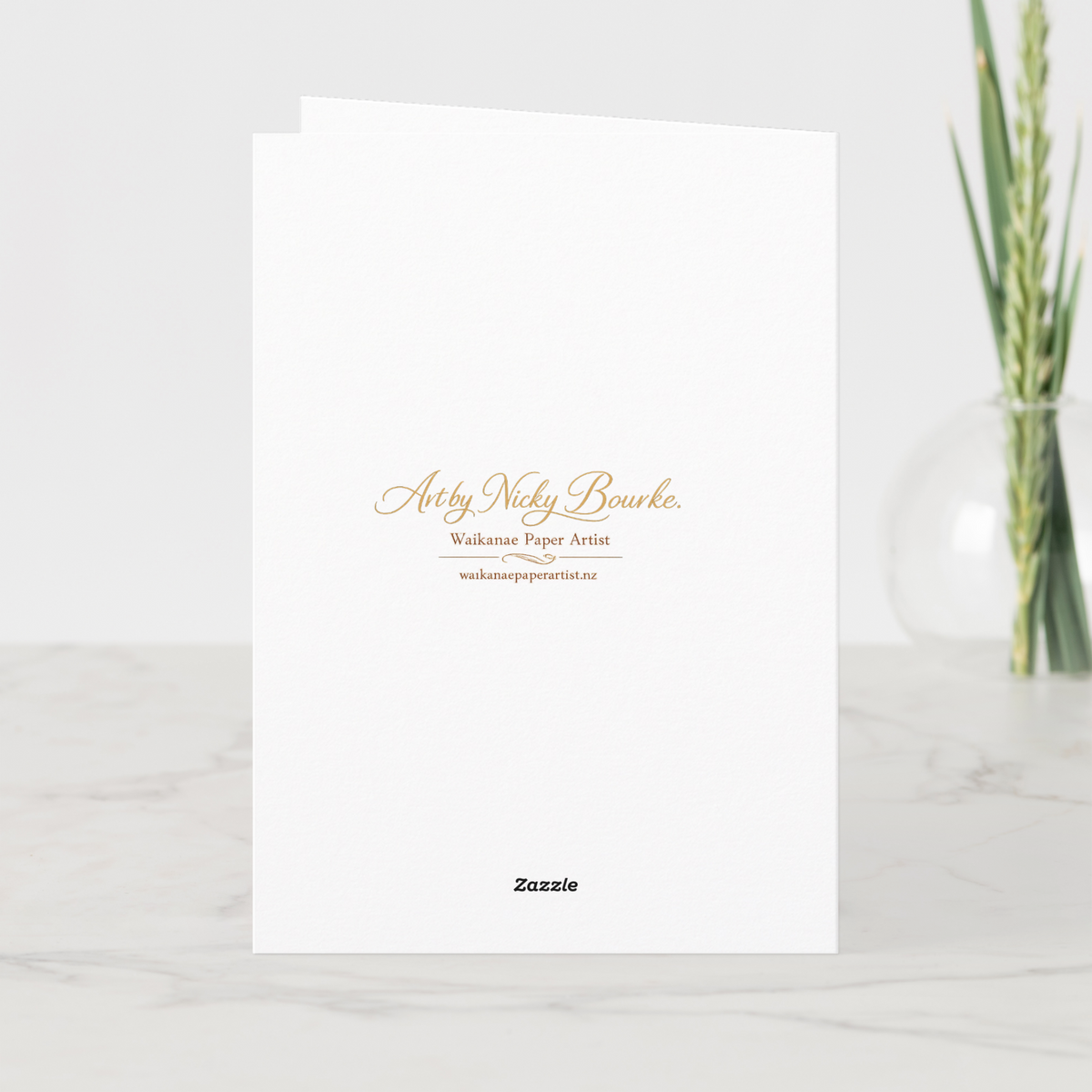 Pink Rose Floral Birthday Card for Her | Nicky Bourke